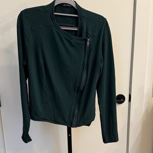 Ella Moss Women's Deep Green Asymmetrical Jacket